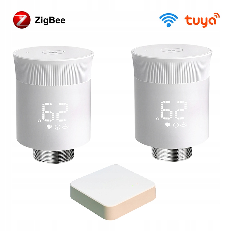 Termostatická hlavica Zigbee 3.0 Tuya 2x+Gateway